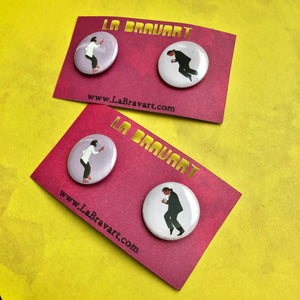 Special Edition Mia Wallace & Vincent Vega Buttons