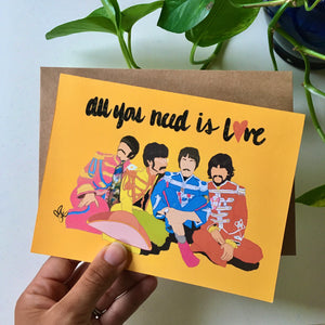 All you need is Love Greeting Card